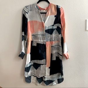 Wilfred silk button down dress